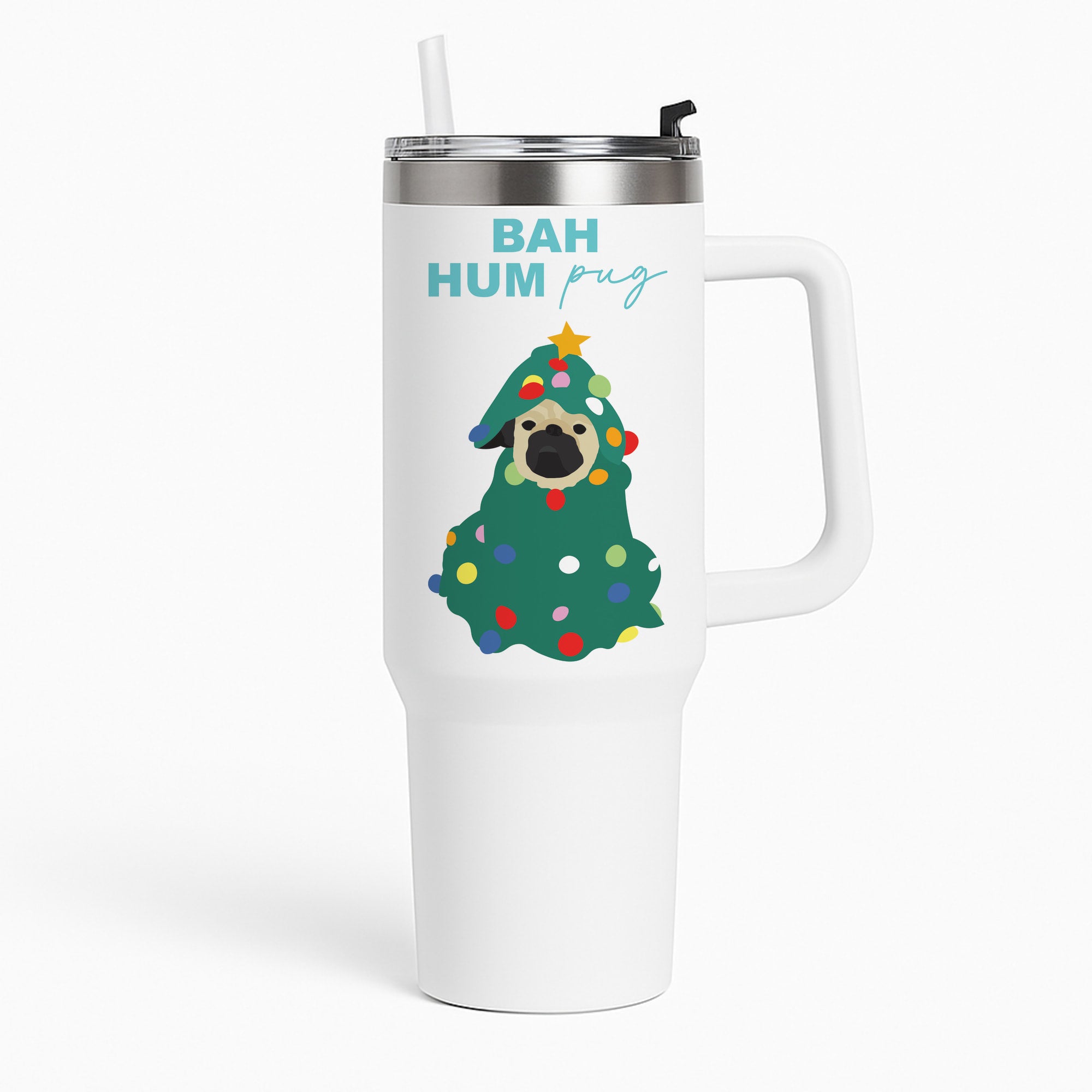 Bah Hum Pug Tumbler