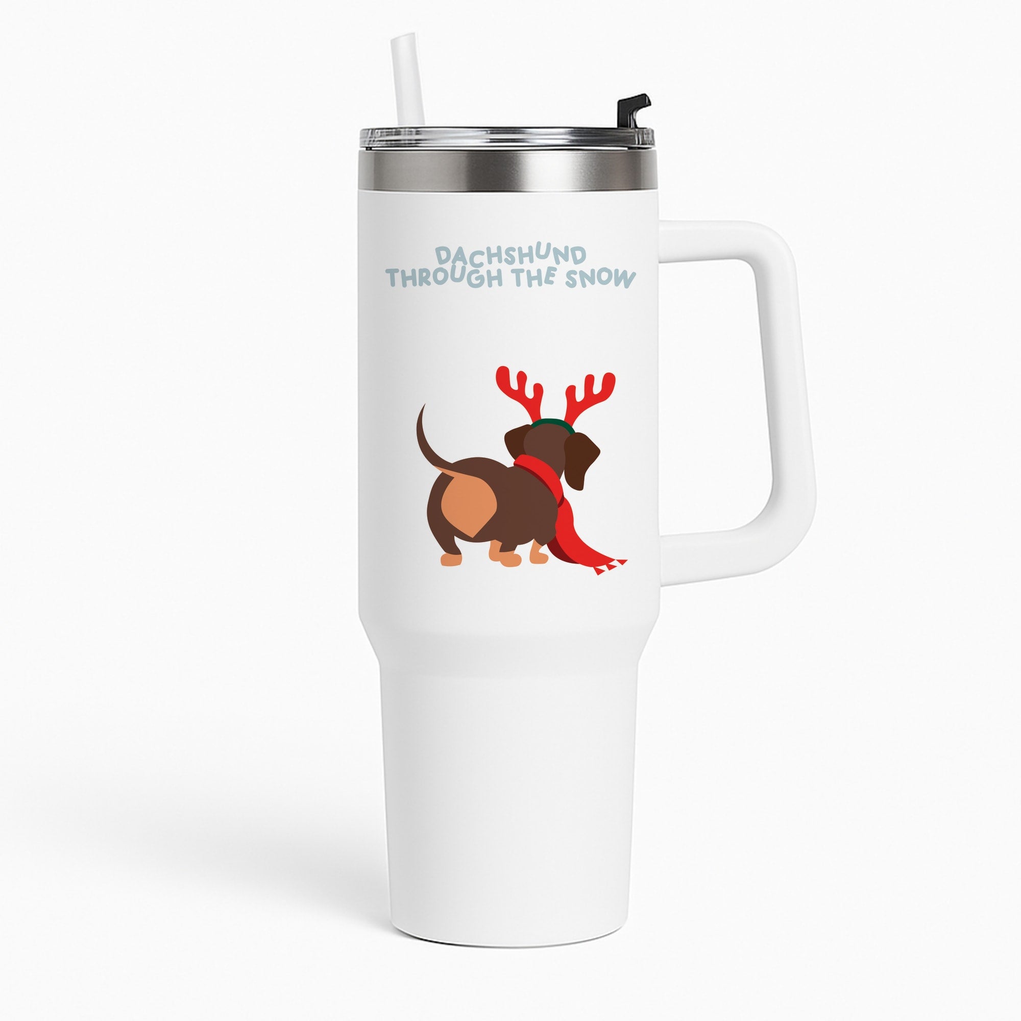 Dachshund Through The Snow - Christmas Tumbler