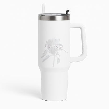 Mauve Stay Calm Tumbler