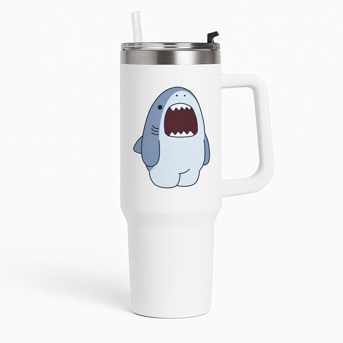 Chubby Shouting Shark Tumbler