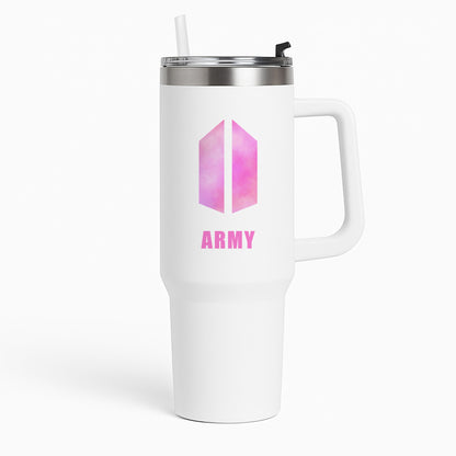 BTS Army Pink - K Pop Tumbler