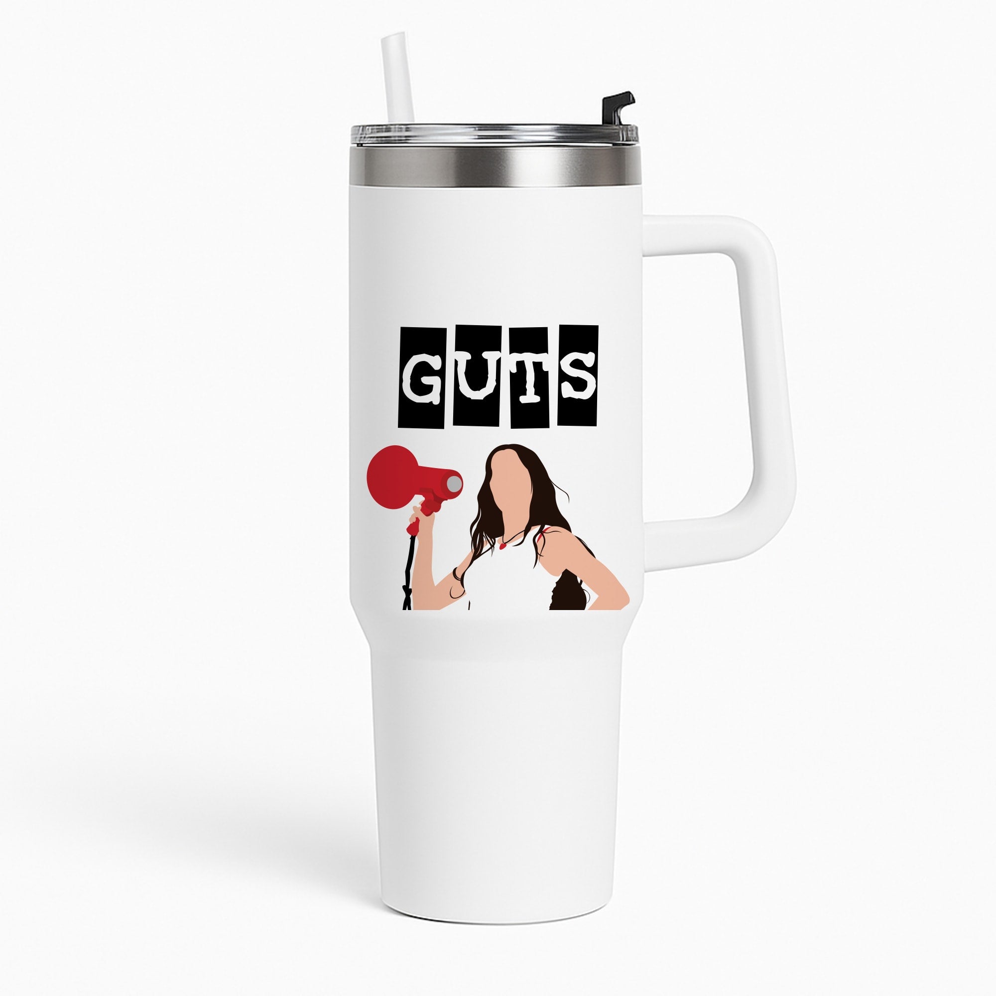 Olivia Red Megaphone Tumbler