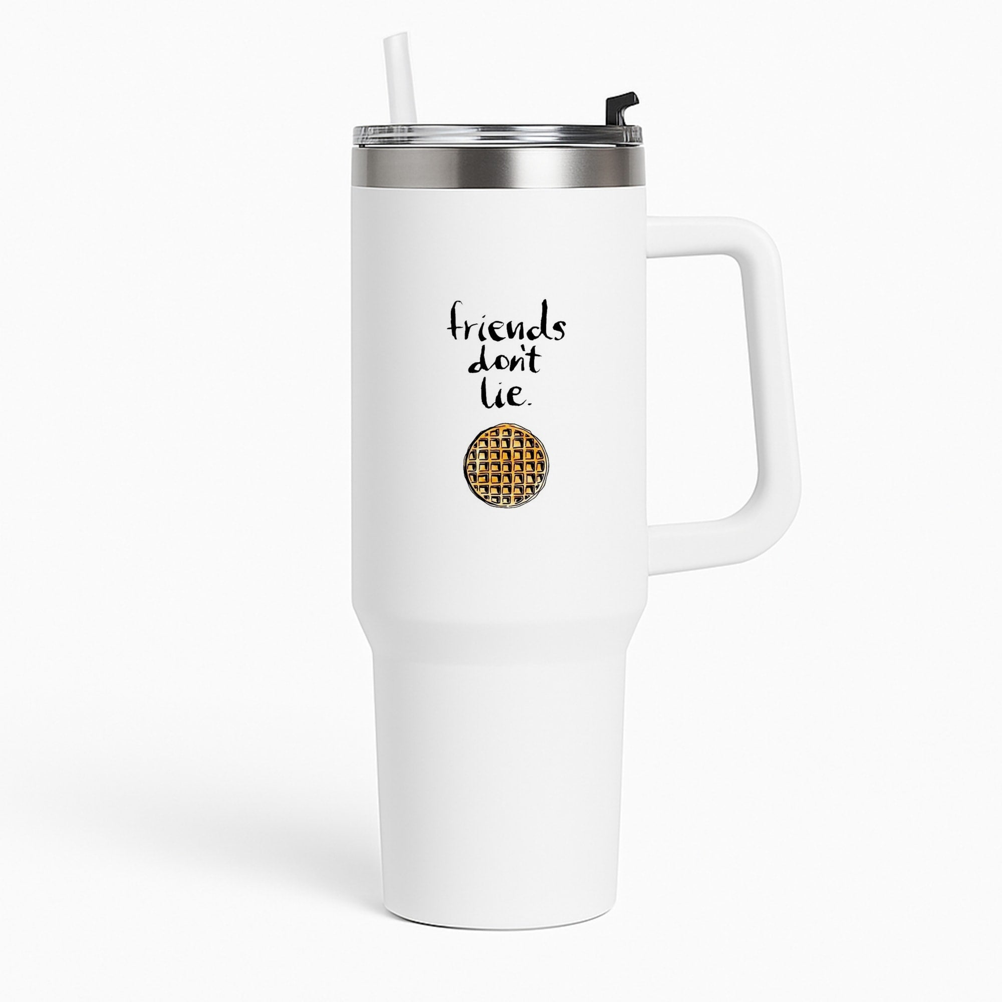 Friends Don't Lie Waffle Tumbler