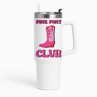 Zebra Print Pink Pony Club Tumbler