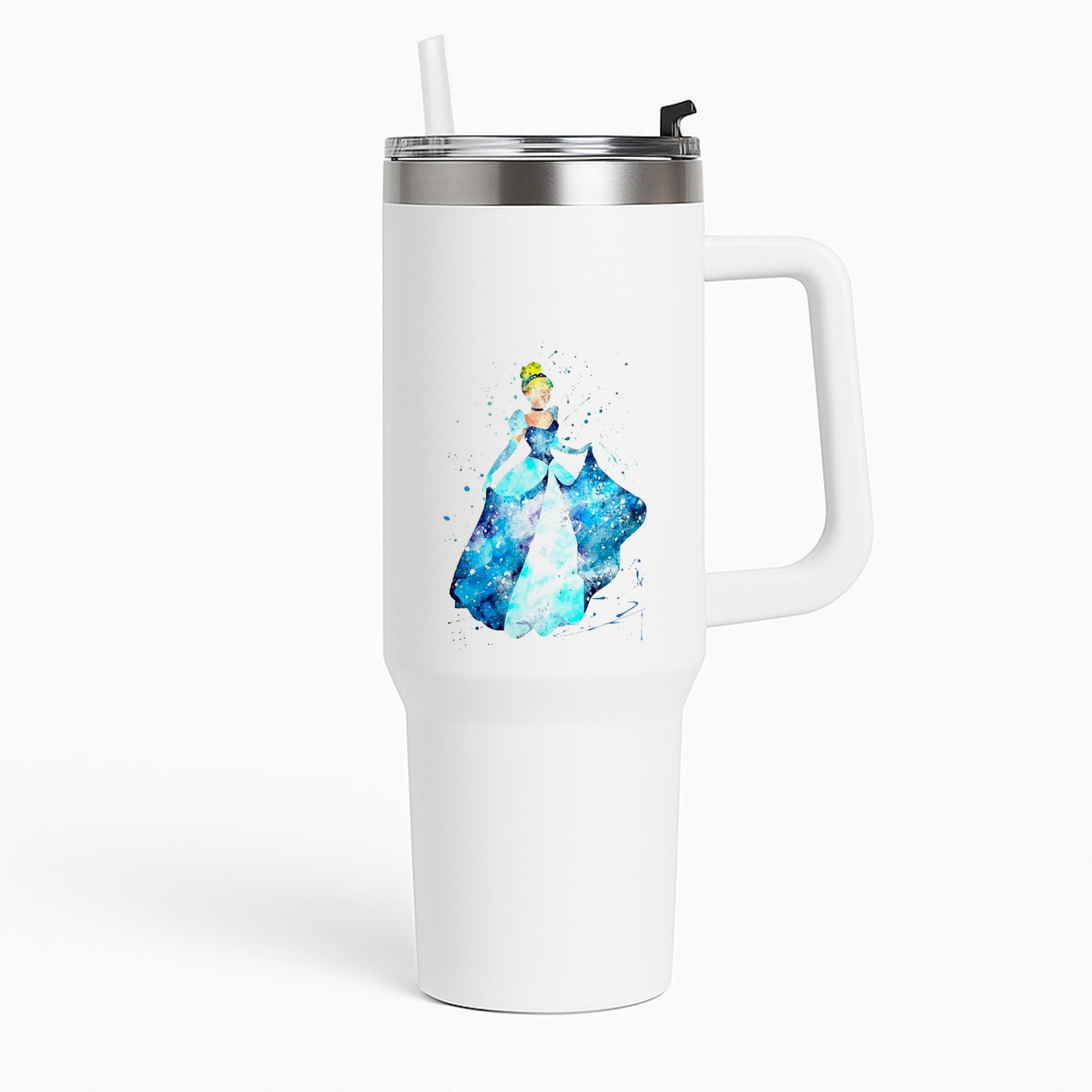 Watercolour Cinderella Fairytale Tumbler
