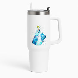 Watercolour Cinderella Fairytale Tumbler