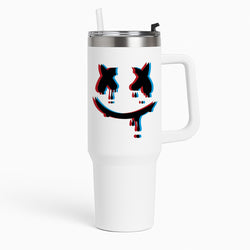 Blue Blur - White Helmet DJ Tumbler