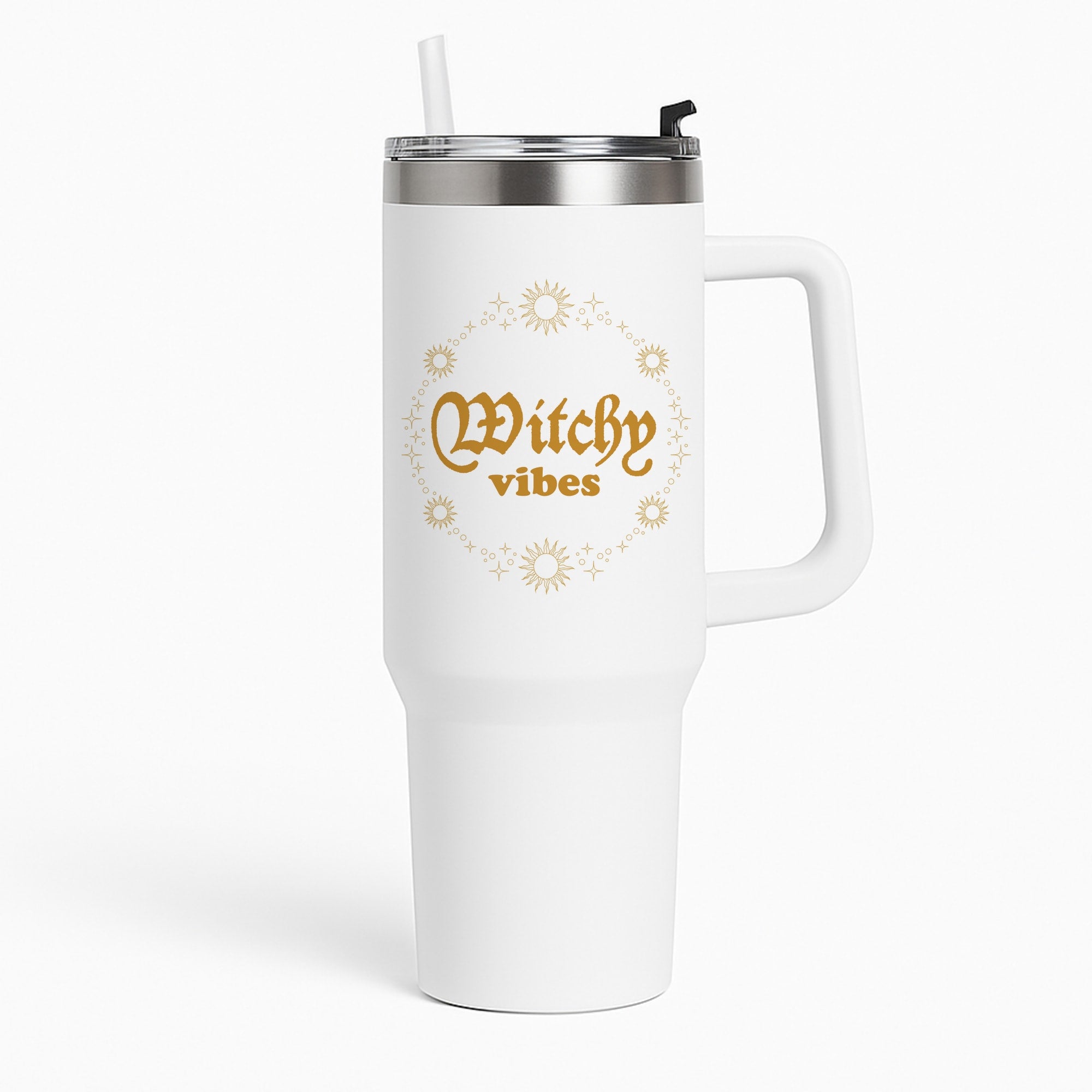 Witchy Vibes Green Tumbler