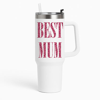 Best Mum Leopard Print Tumbler
