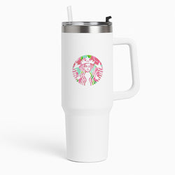 Pink Coffee Logo Tumbler