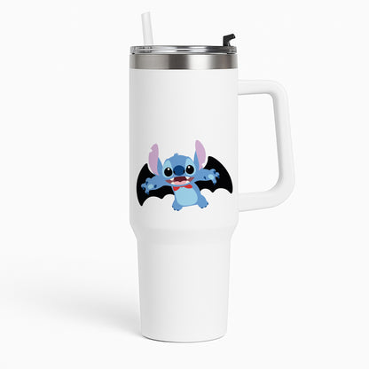 Vampire Alien Blue Halloween Tumbler