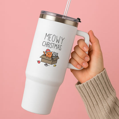 Meowy Christmas Tumbler