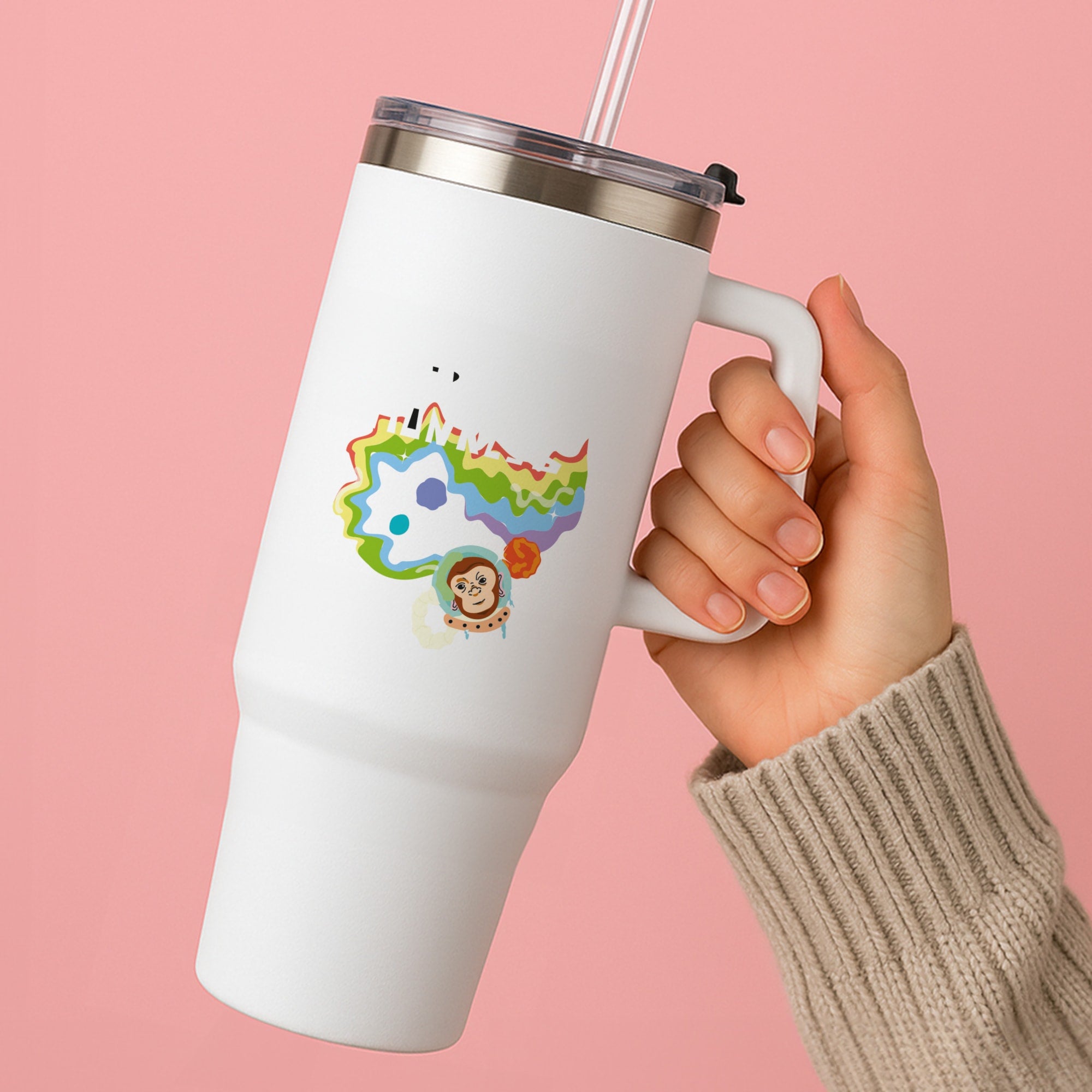 A Monkeys - Pink Tumbler