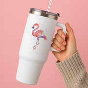Watercolour Flamingo Painting Tumbler 2