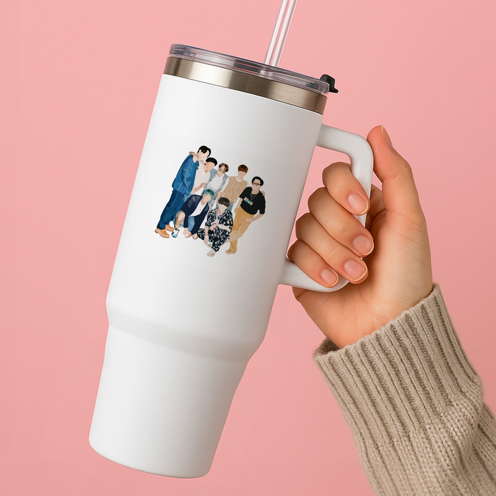 Casual K-Pop Band Band Tumbler