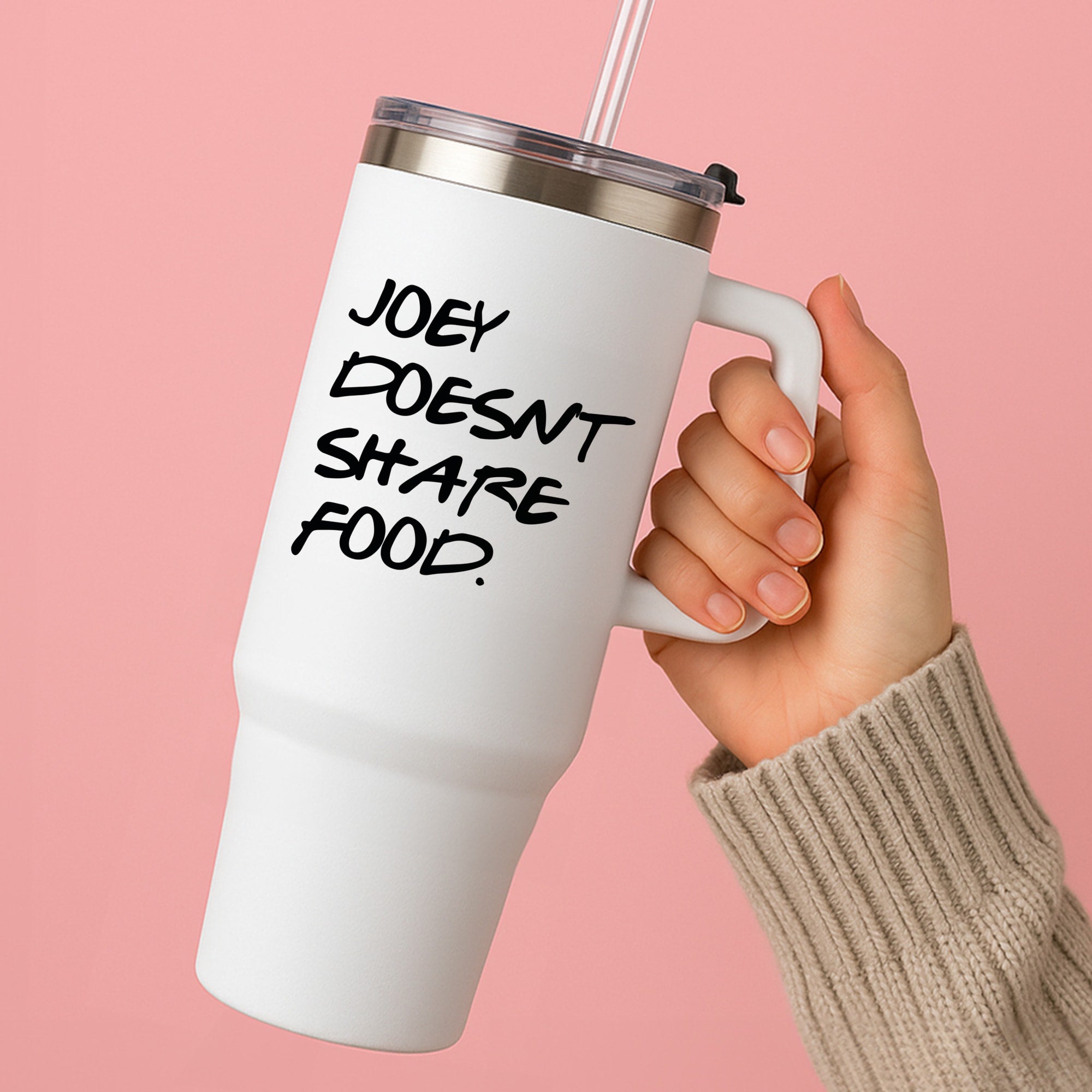 Joey Doesn't Share Food, Black Tumbler