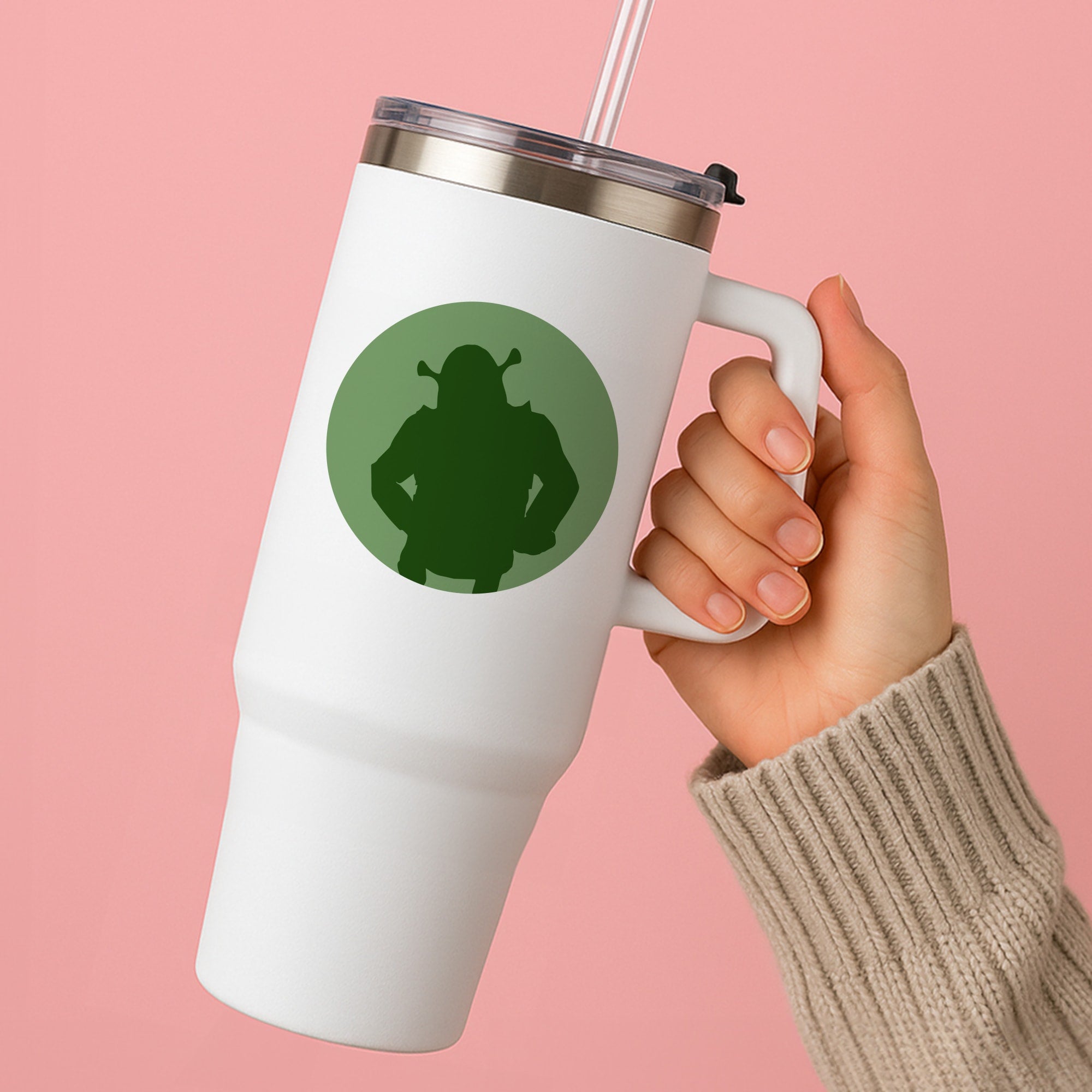 Green Ogre Outline Tumbler