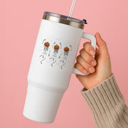 Dancing Pumpkin Skeletons Tumbler 2