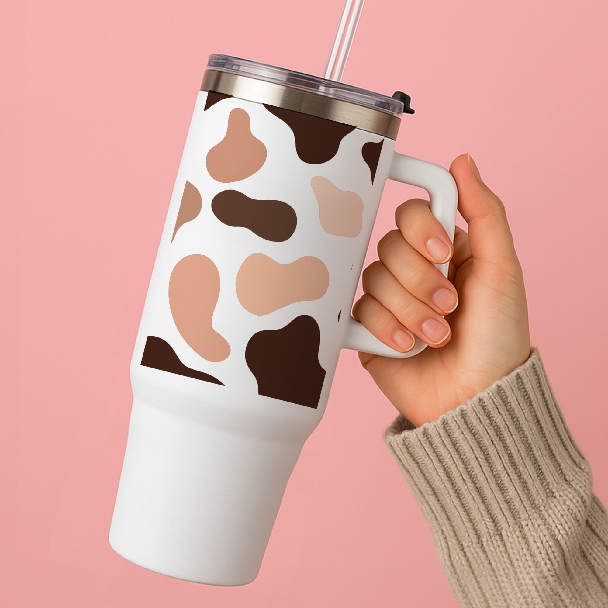 Cowprint Nude Tumbler