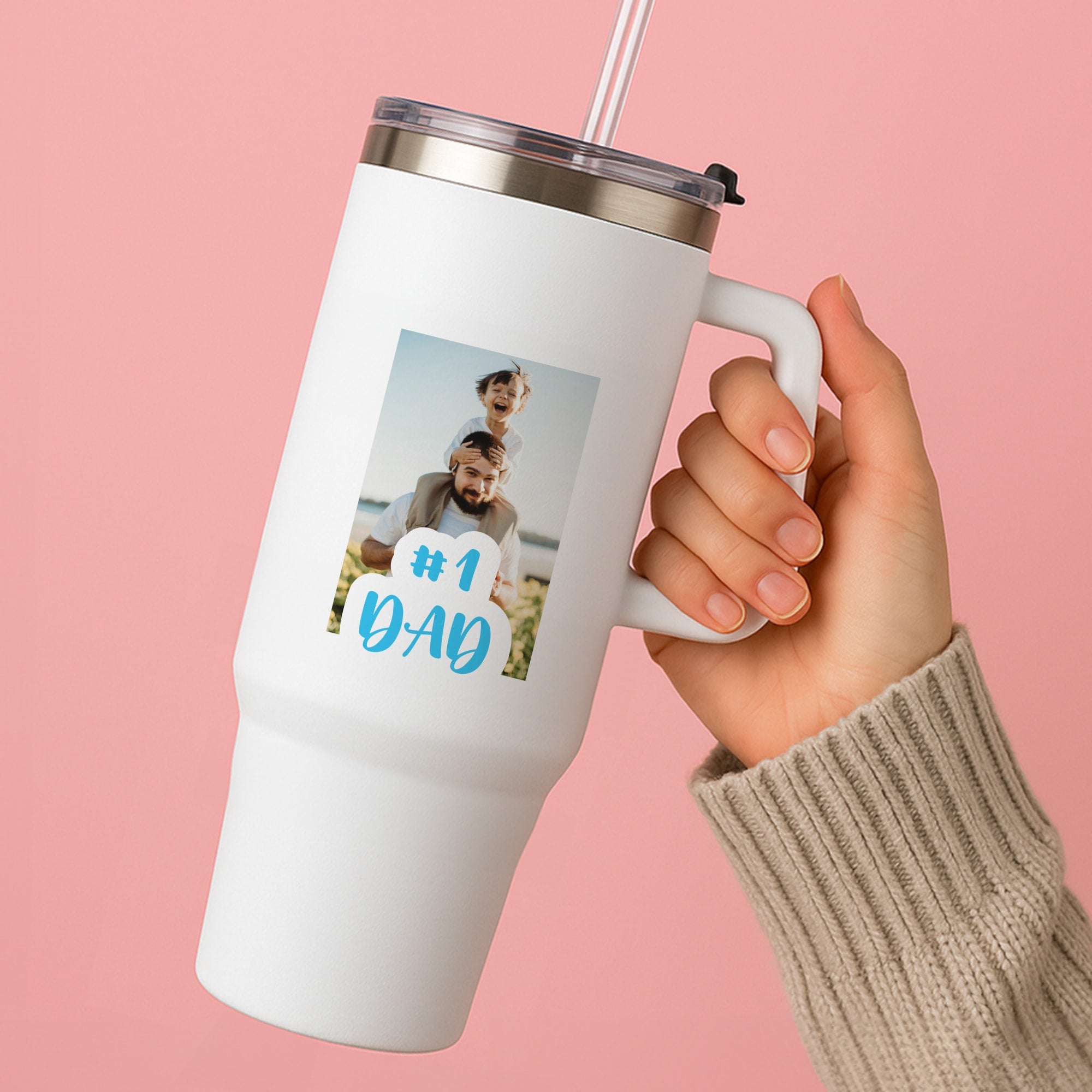 Hashtag 1 Dad - Personalised Father's Day Tumbler