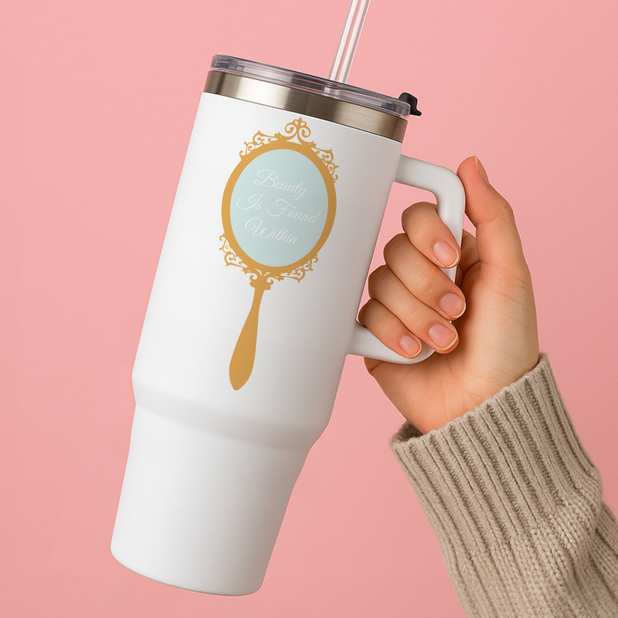 Beauty Is Found Within Mirror Tumbler