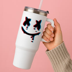 Blue Blur - White Helmet DJ Tumbler
