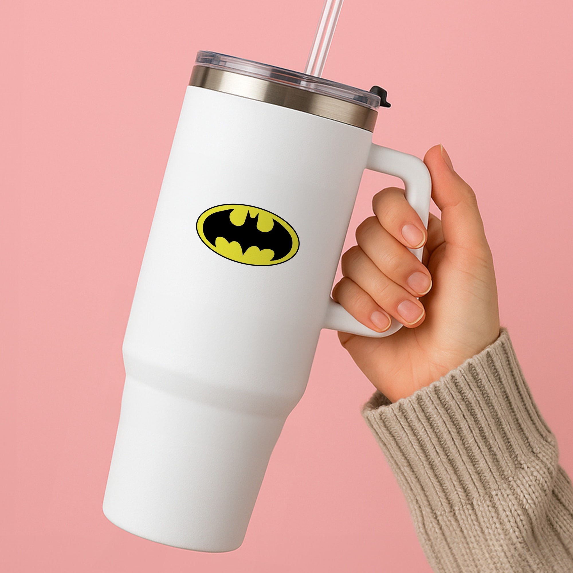 Black Bat Superhero Logo Tumbler