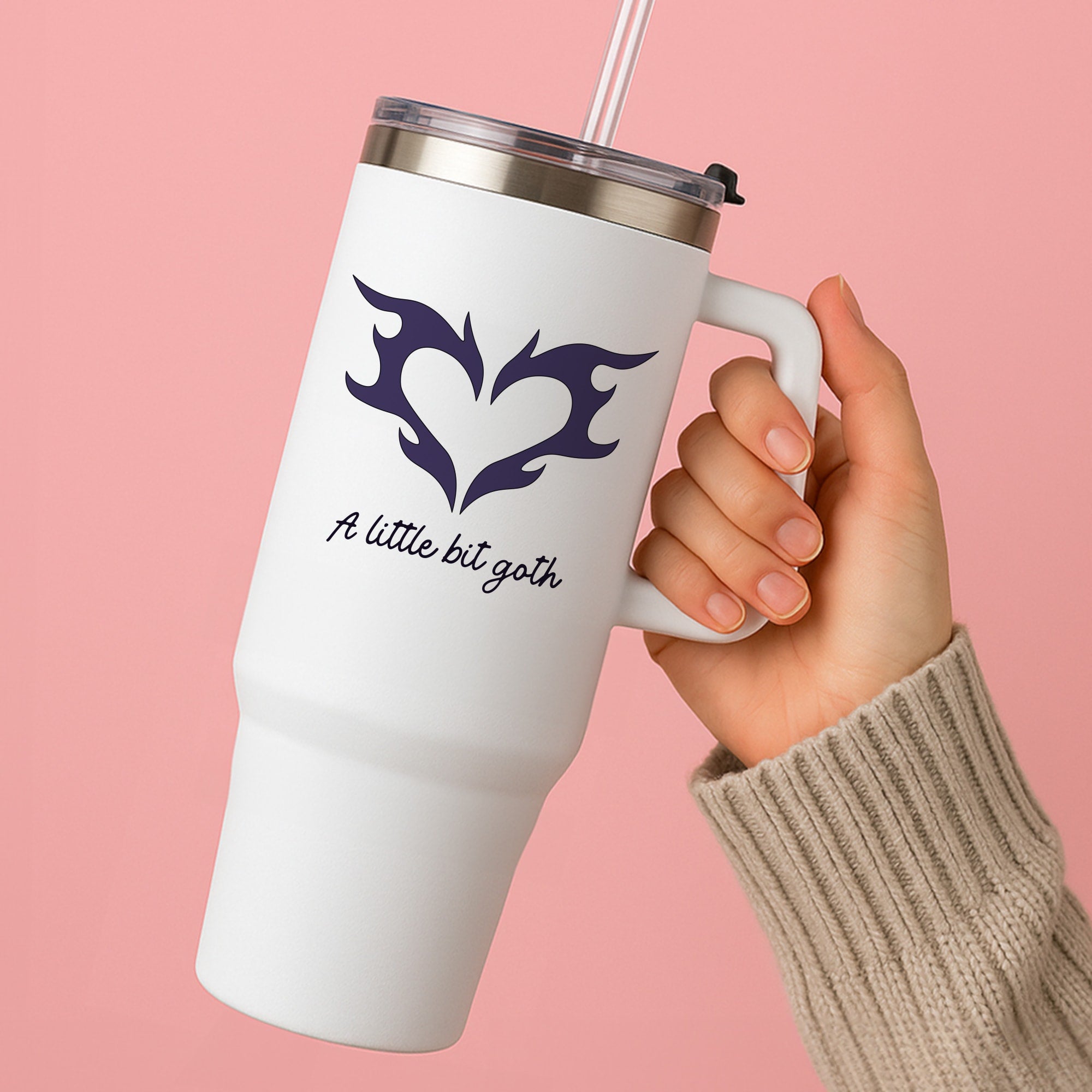 A Little Bit Goth Purple Tumbler