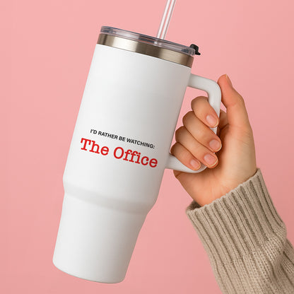 I'd Rather Be Watching The Office Tumbler
