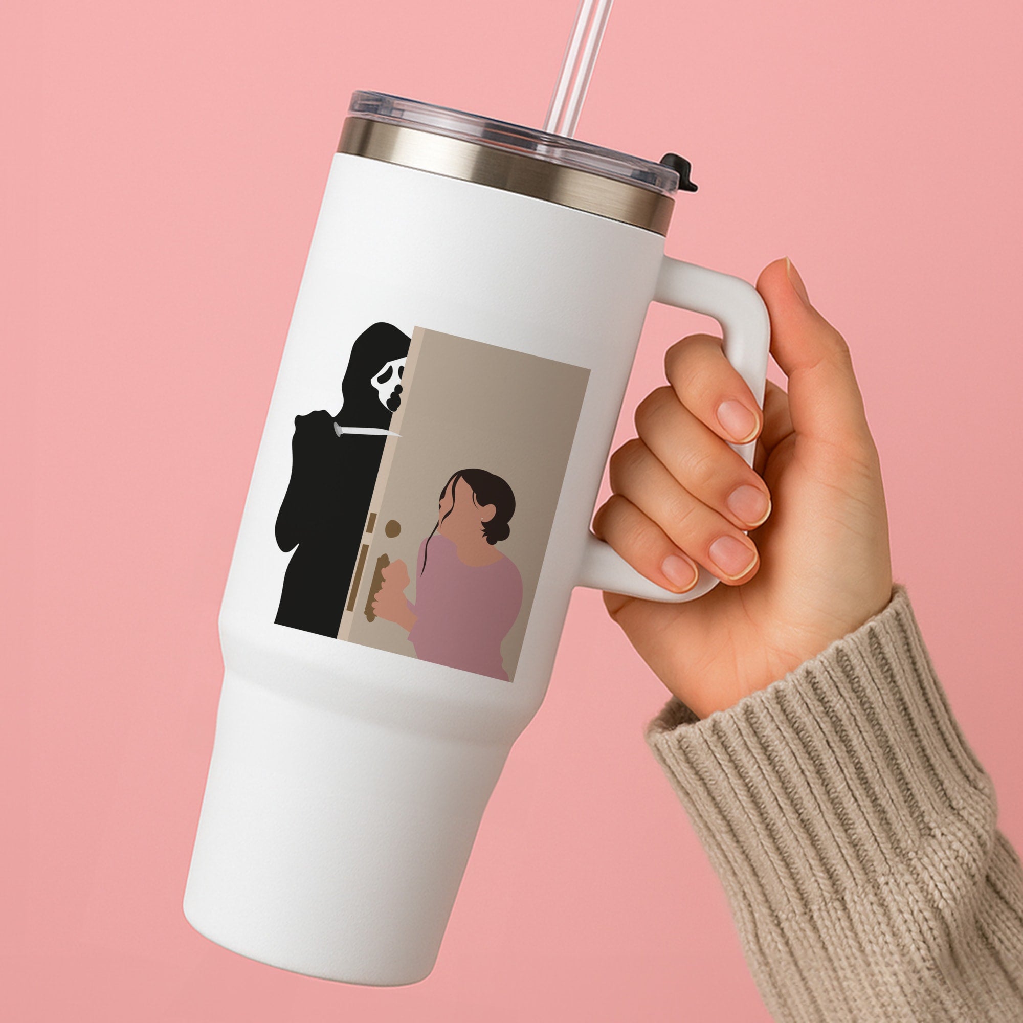 Tara And Ghostface - Scream Tumbler
