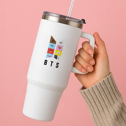 BT21 K-Pop Band Logo Tumbler