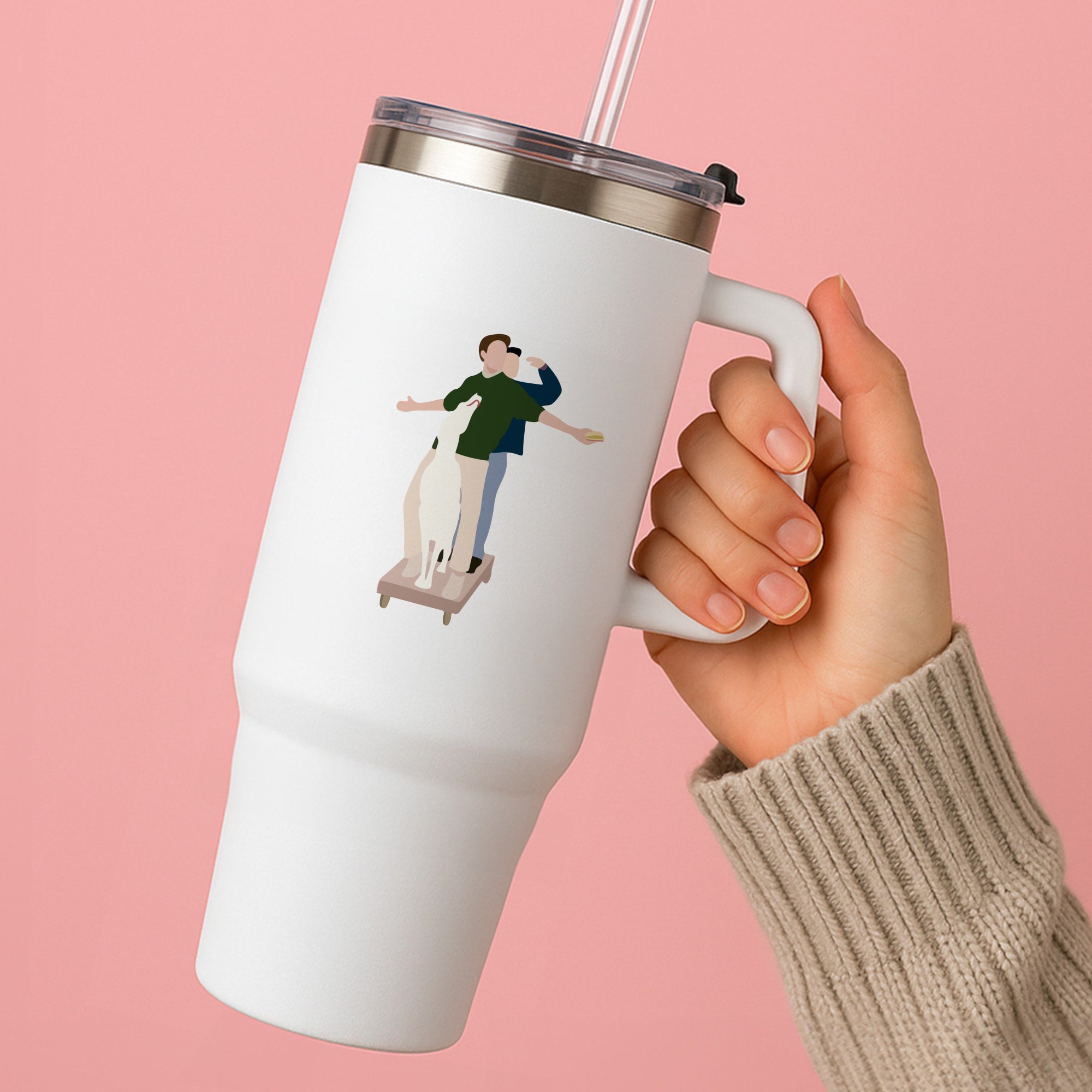 Two Men And A Dog Tumbler