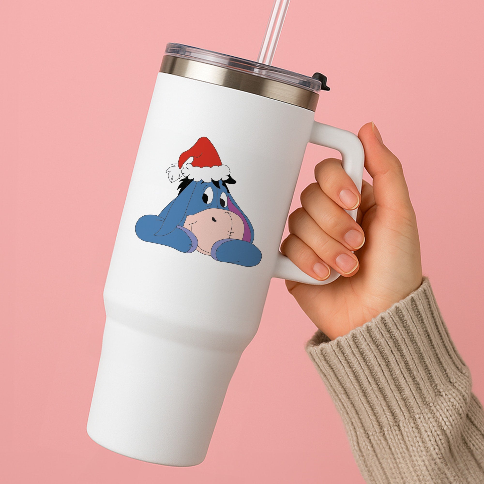 Donkey Pattern Christmas Tumbler