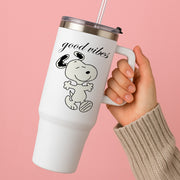 Good Vibes Cartoon Beagle Tumbler 2