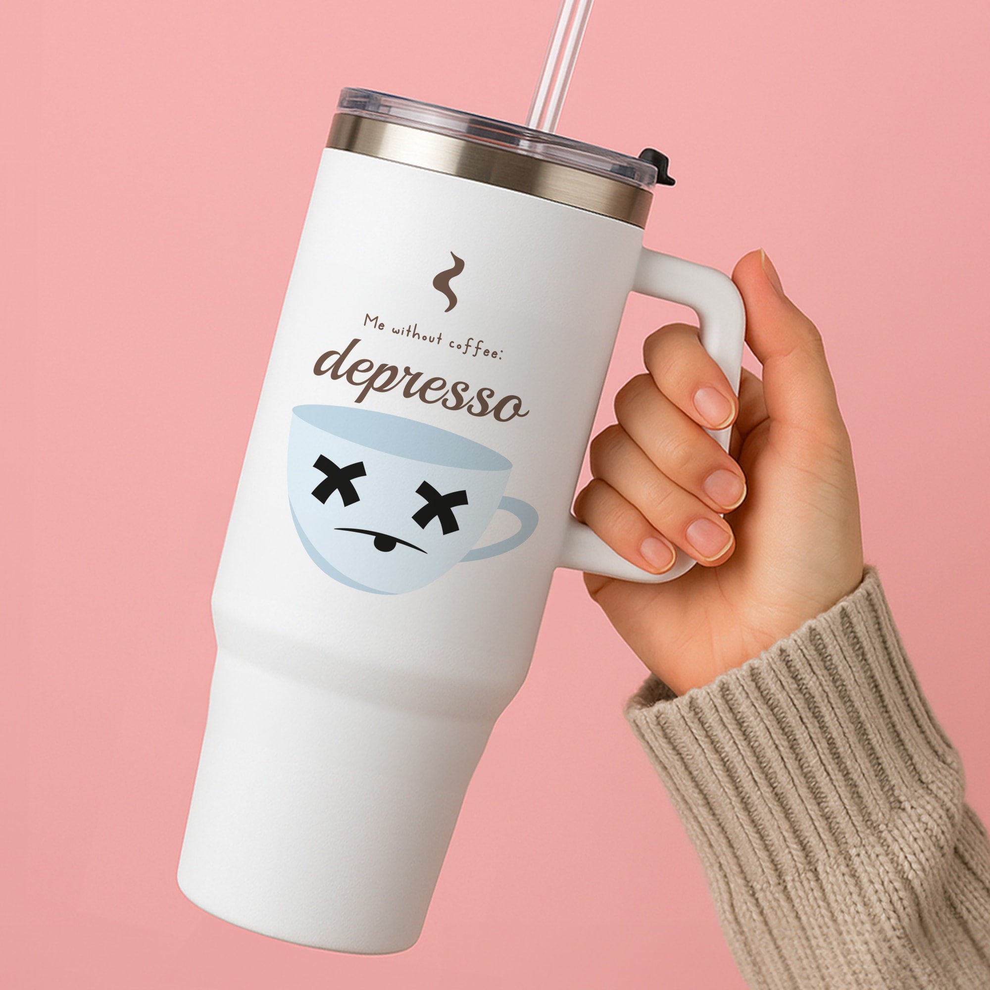 Depresso - Funny Quotes Tumbler