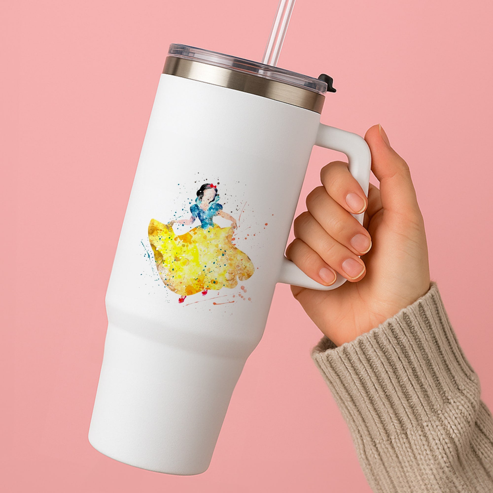 Watercolour Snow White Fairytale Tumbler