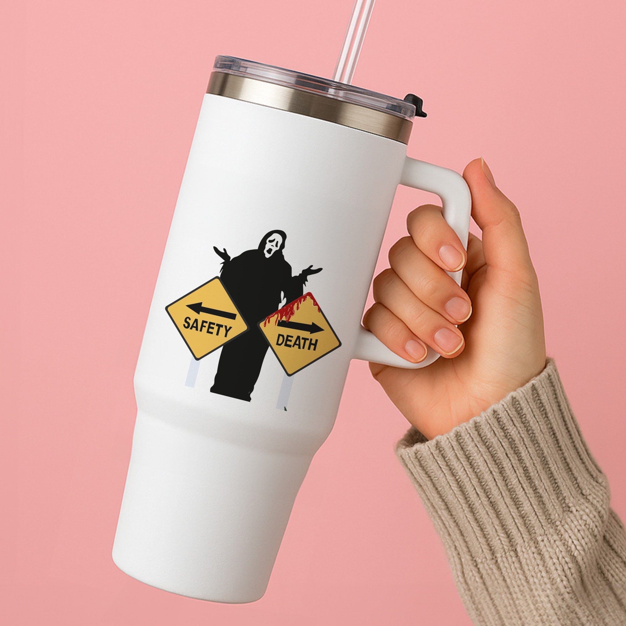 Safety Or Death - Scream Tumbler