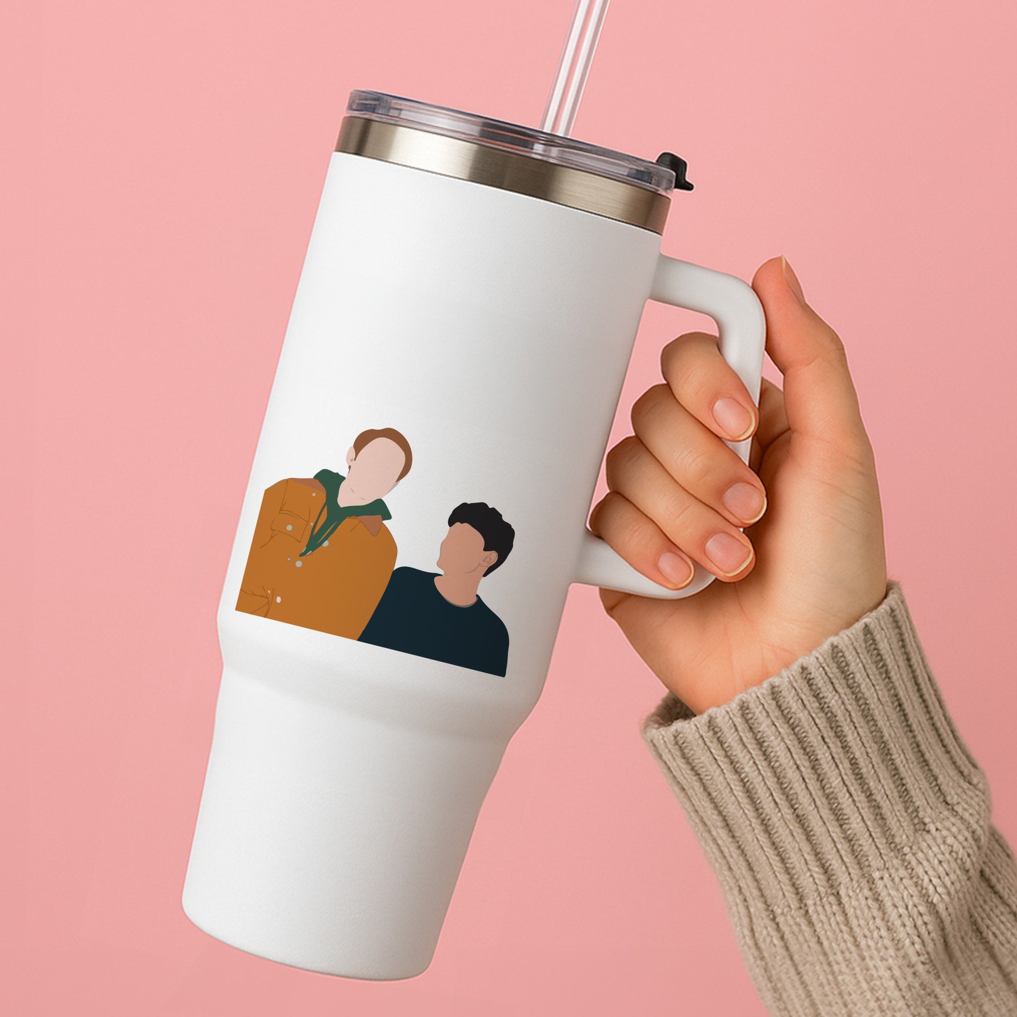Nick And Charlie - Heart TV Tumbler