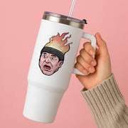 Flaming Beanie Tumbler 2