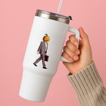 Dwight Pumpkin Head Tumbler