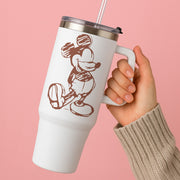 Sketched Mouse Outline Beige  Tumbler 2