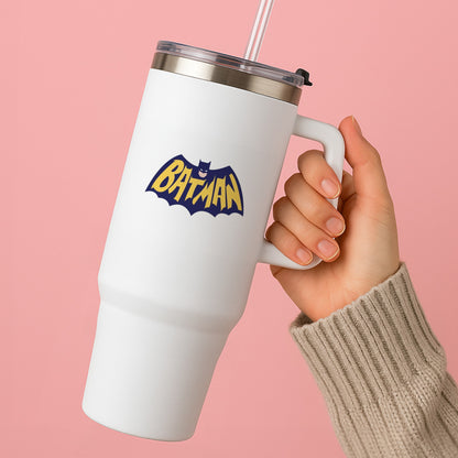 Bat Superhero Purple Logo Tumbler