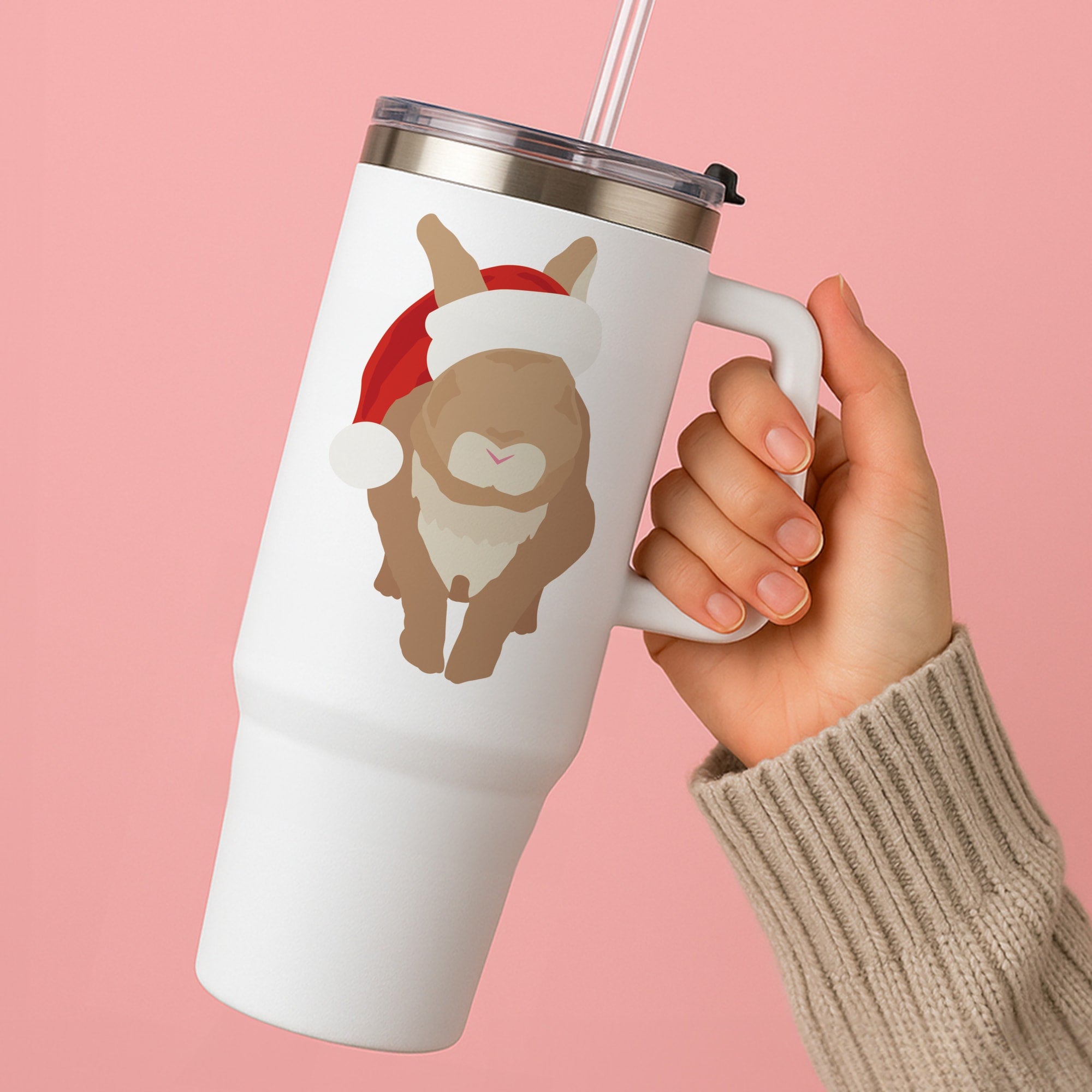 Rabbit Christmas Ears Tumbler