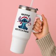 Happy Blue Alienmas - Christmas Tumbler 2
