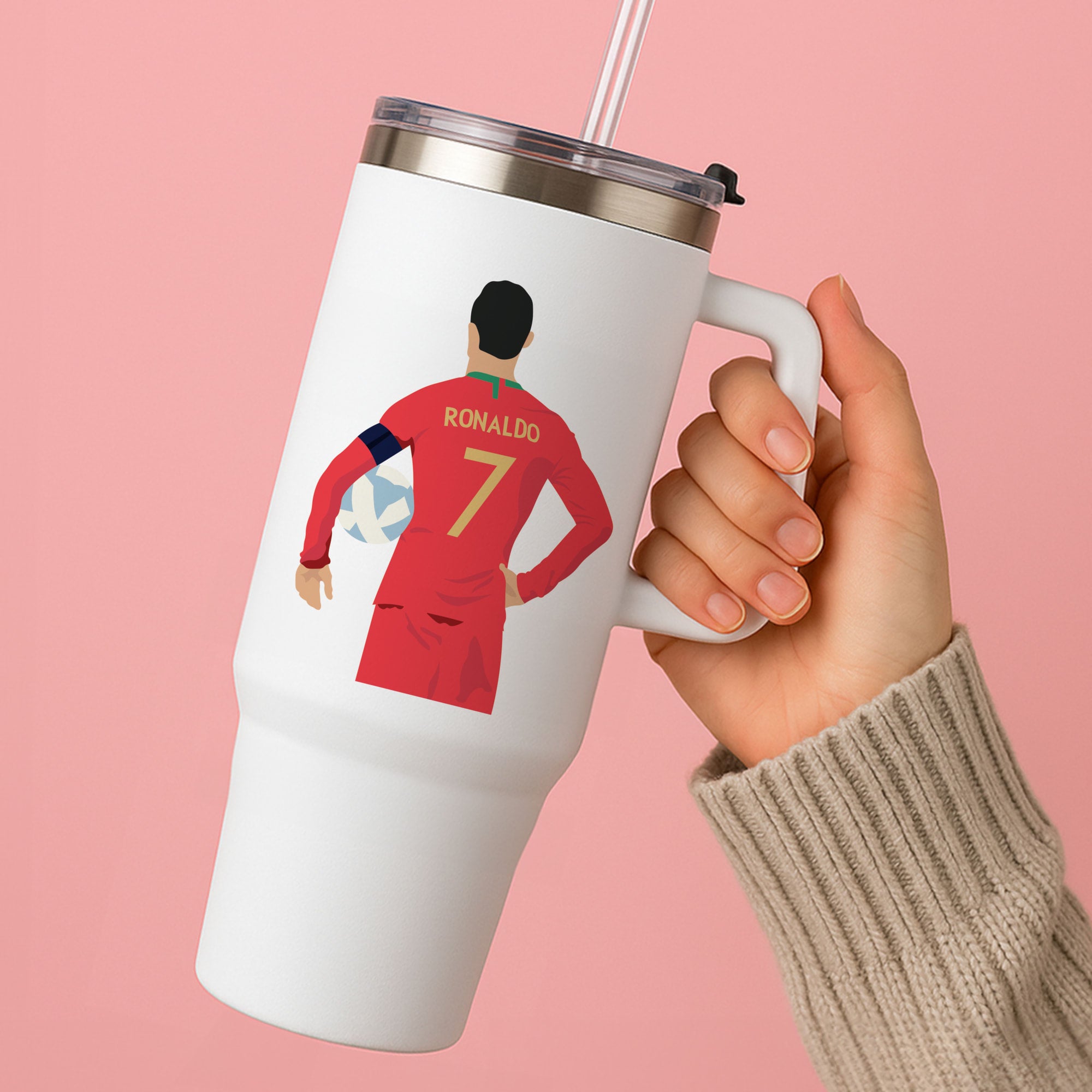 Ronaldo - Football Tumbler