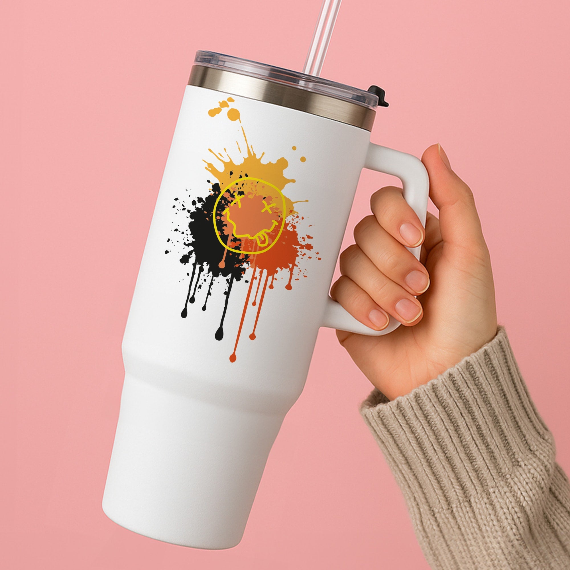 Orange Graffiti - Skate Aesthetic  Tumbler