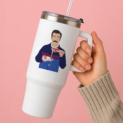 Ted Drinking Tea Tumbler