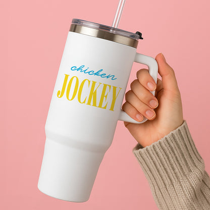 Chicken Jockey Blue Tumbler
