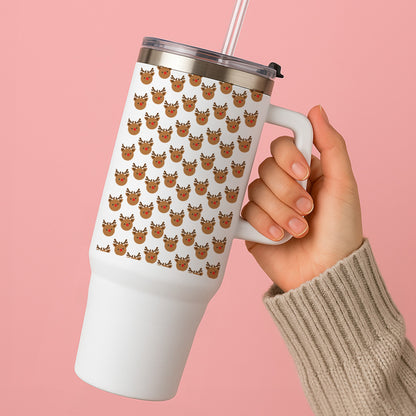 Rudolph Pattern - Christmas Patterns Tumbler