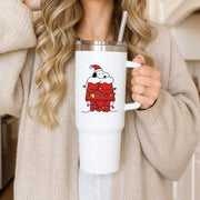 Christmas Cartoon Beagle Tumbler 3